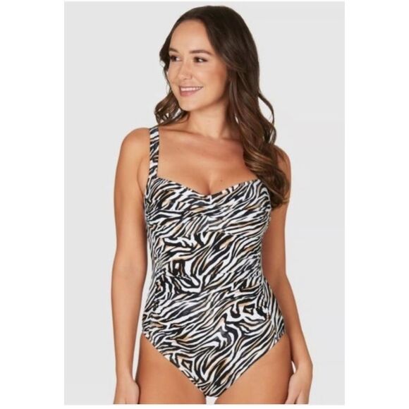 Nip Tuck Joanne Twist Front Swimsuit - Picture 1 of 12